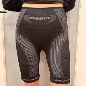MISBHV Black and Gray Women's Shorts